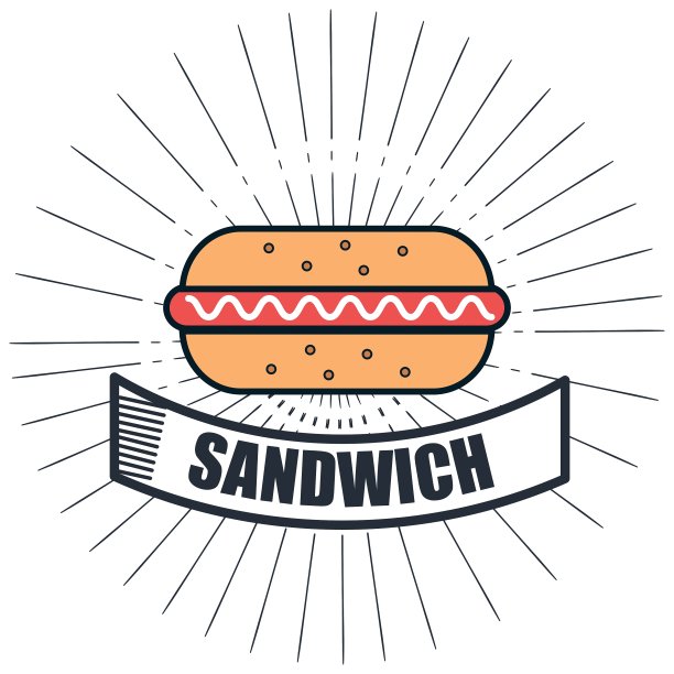 快餐店菜单孤立图标图片下载