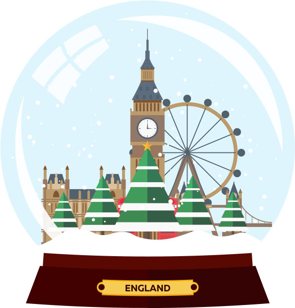 圣诞快乐，新年快乐，雪花球图片下载