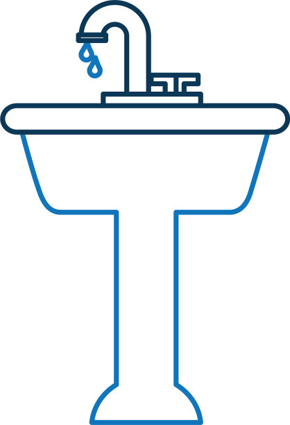 家用盥洗室陶瓷水槽图片下载