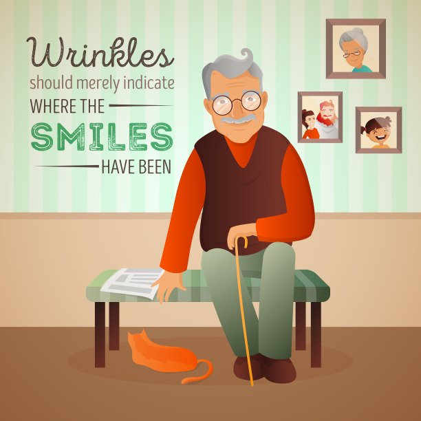 一位老人坐在图片下载