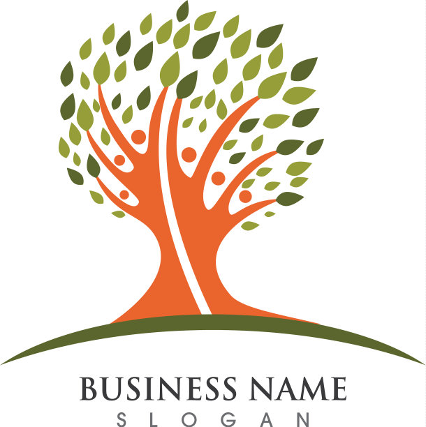 绿叶生态标志，自然元素图标图片下载