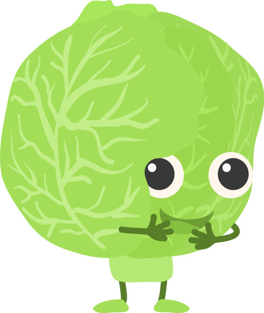 卷心菜图标卡通风格图片下载