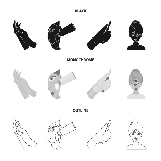 手部保湿手术刀敷于面部图片下载