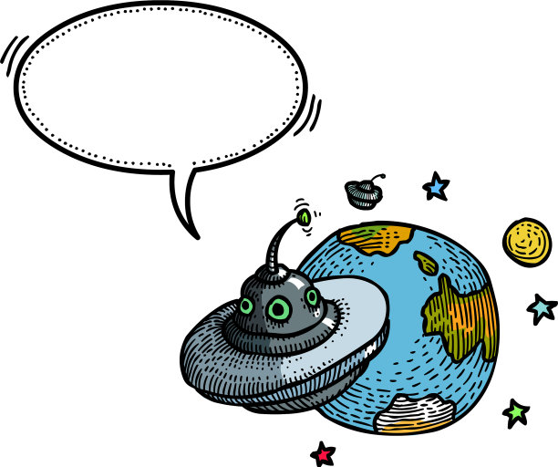 飞碟和行星-100图片下载