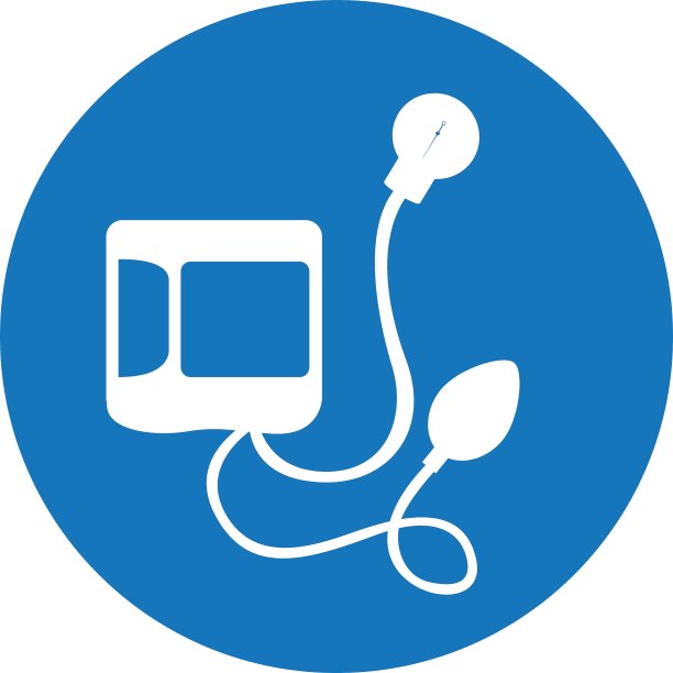 血压计孤立图标图片下载