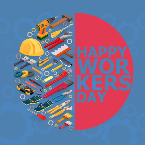 工人一天等距图片下载