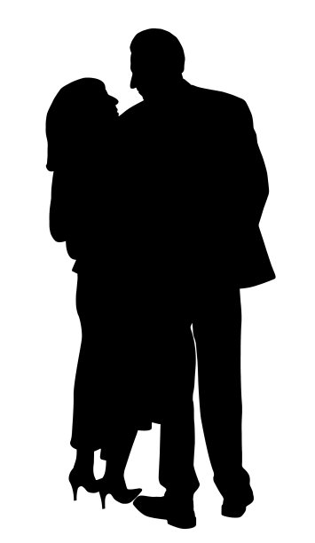 一对夫妇的后视图图片下载