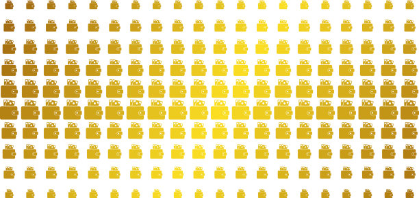 钱包金色半色调效果图片下载