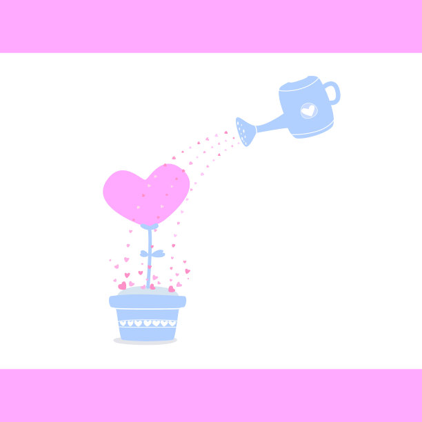 43、浇灌爱心树浇灌心树呵护图片下载