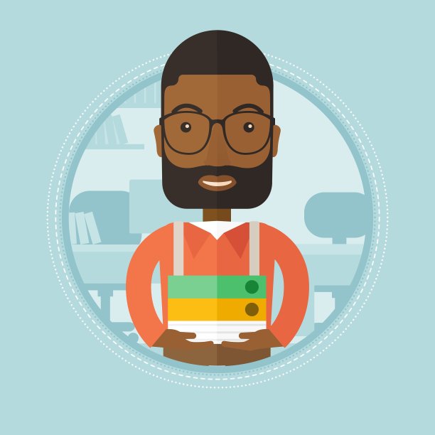 拿着一堆文件夹的办公室职员图片下载