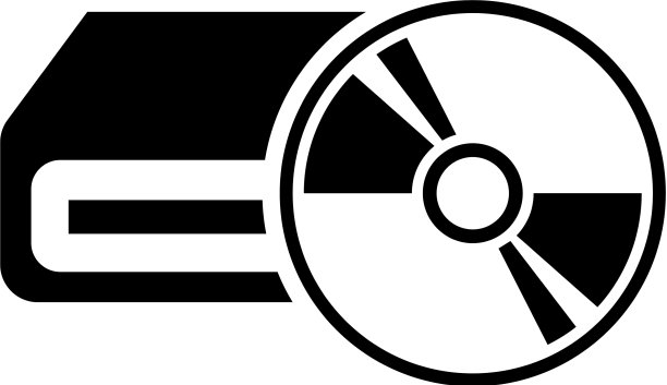 计算机硬件便携式光盘驱动器扁平化图片下载