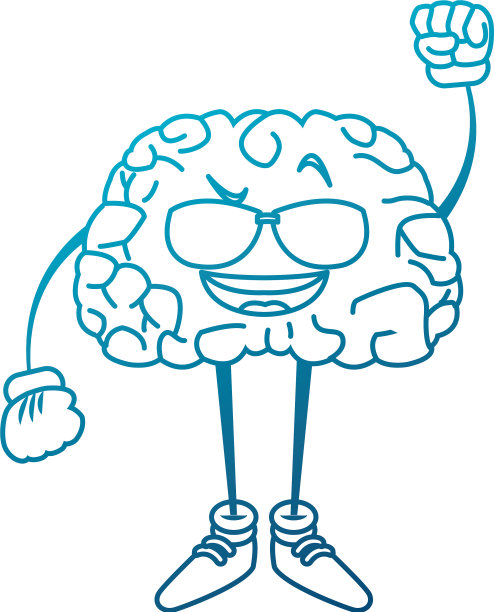 卡通可爱的大脑图片下载