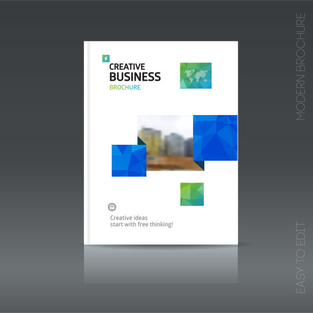 简单风格的宣传册宣传单推广图片下载