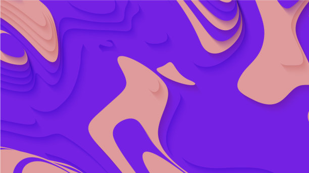 摘要紫罗兰纸切地形纸片图片下载
