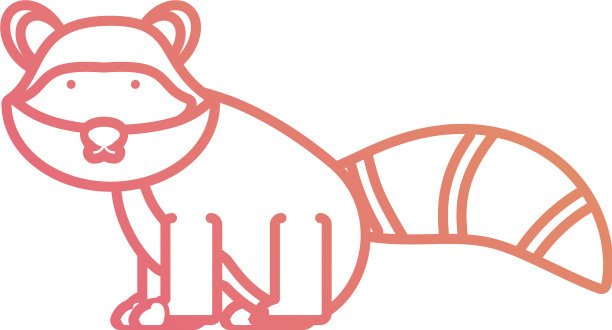 卡通raccon图标图片下载