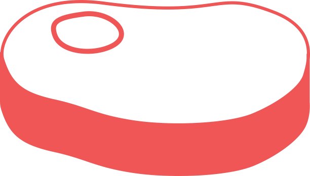 牛排肉图标图片下载