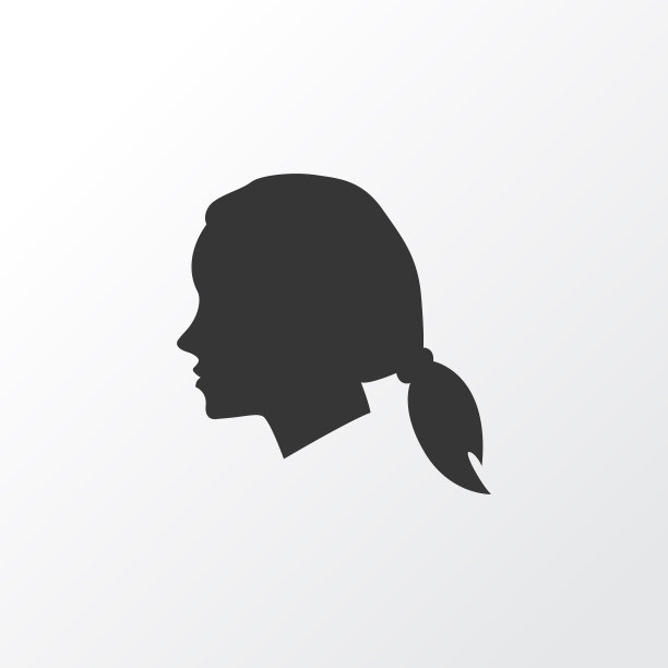 女性图标象征优质孤立图片下载