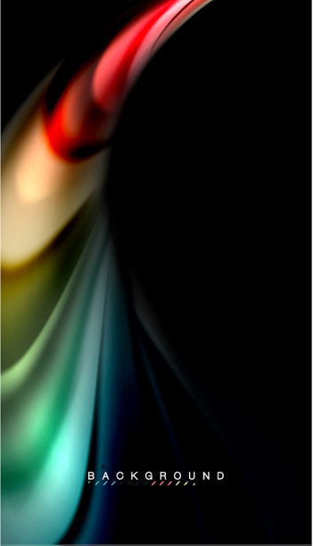 流体混合颜色波抽象图片下载