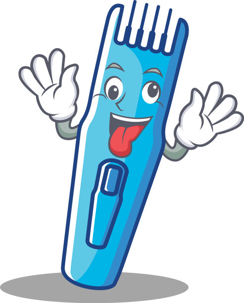 疯狂修剪吉祥物卡通风格图片下载