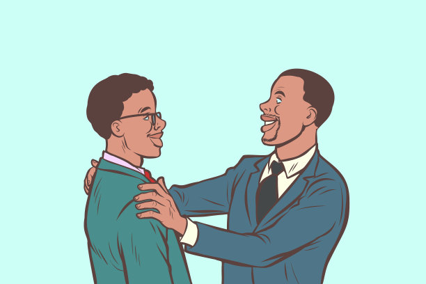 非洲商人友好会谈图片下载