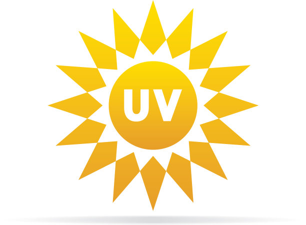 紫外线辐射图标紫外线与太阳标志图片下载