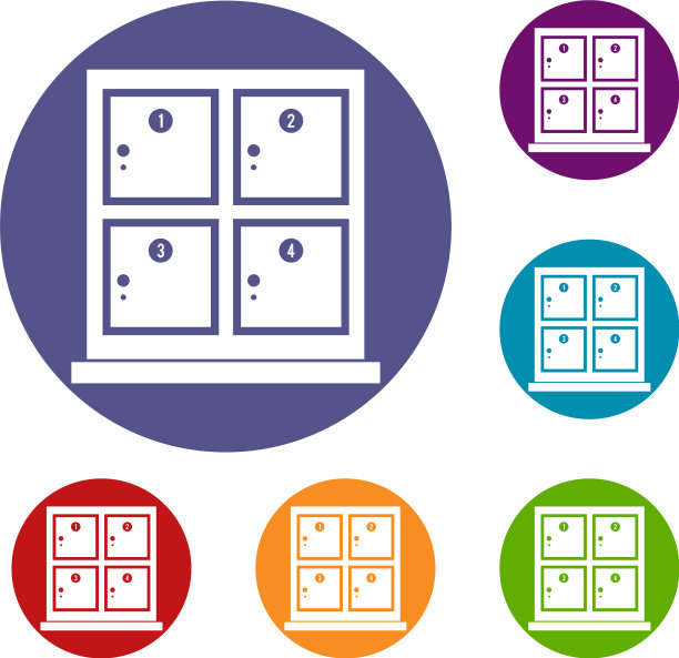 超级市场图标集中用于存储的单元格图片下载