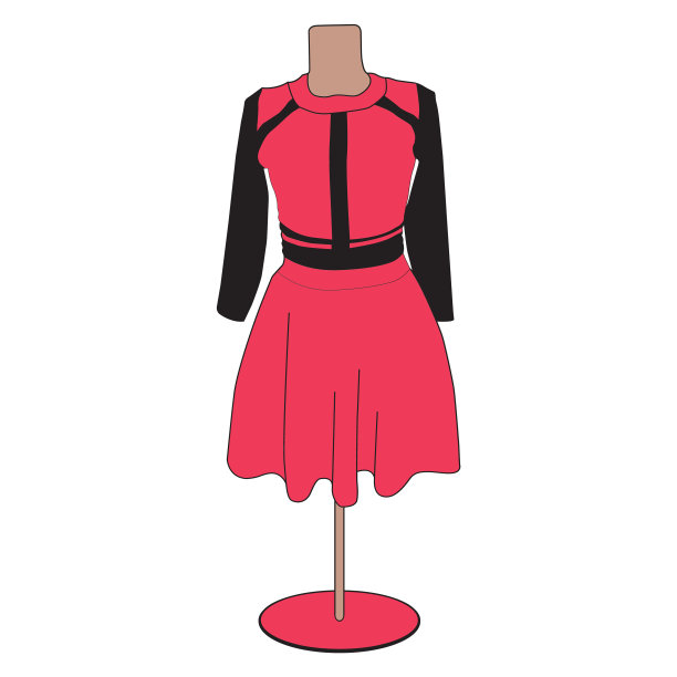 一个穿着女装的女人的形象图片下载