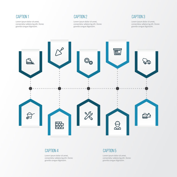 建筑轮廓图标集集合图片下载