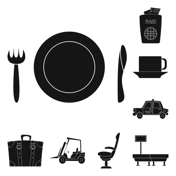 机场和飞机图标图片下载