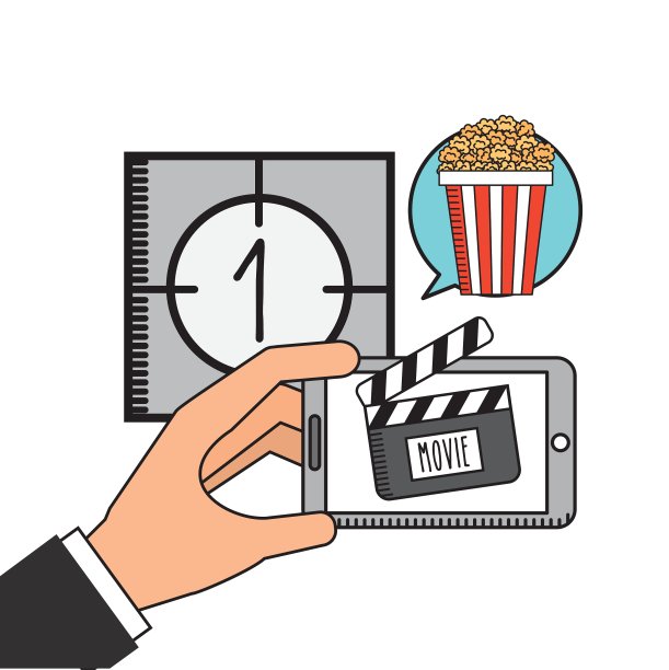 在线电影平线图标图片下载