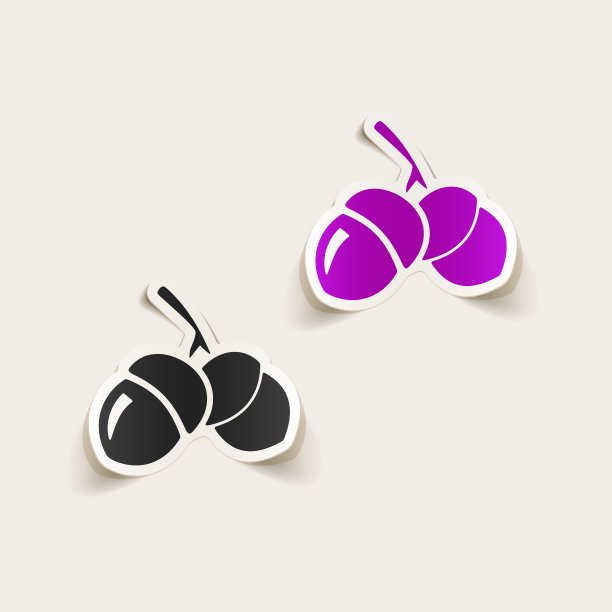 现实的橡子设计元素图片下载