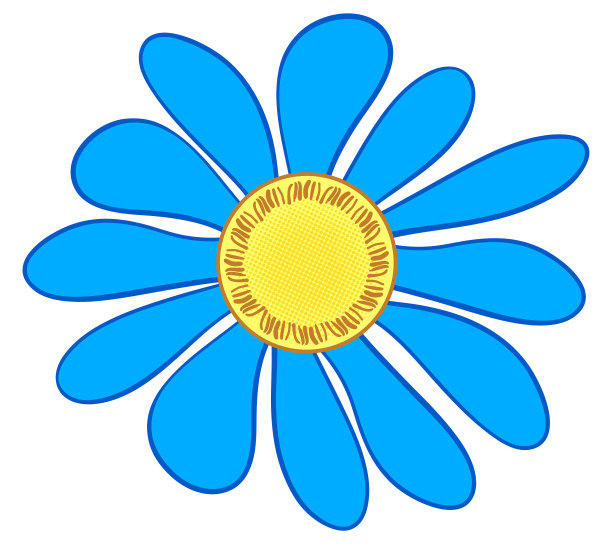 抽象的花朵图标图片下载