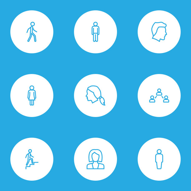 Person ICONS线条样式设置与人类客户端图片下载