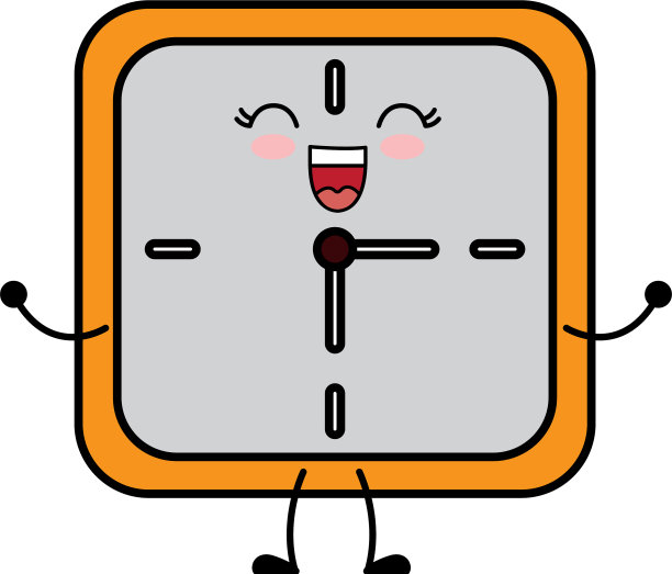 卡哇伊时钟图标图片下载