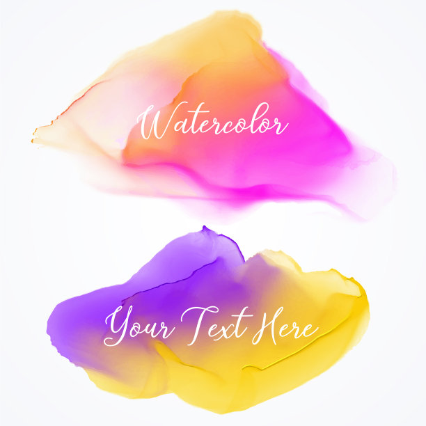 明亮的水彩染色纹理背景图片下载