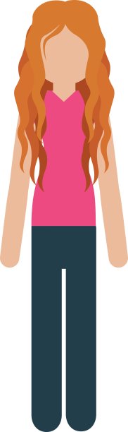 穿着休闲装，红头发的女人图片下载