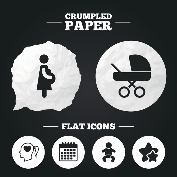 孕妇图标婴儿婴儿怀孕车图片下载