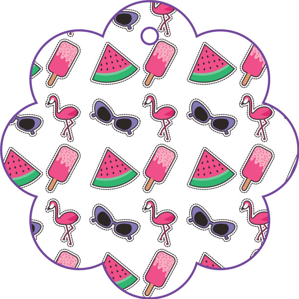 贴花图案时尚形象图片下载