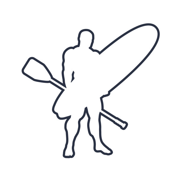 男子与冲浪板摆姿势图片下载