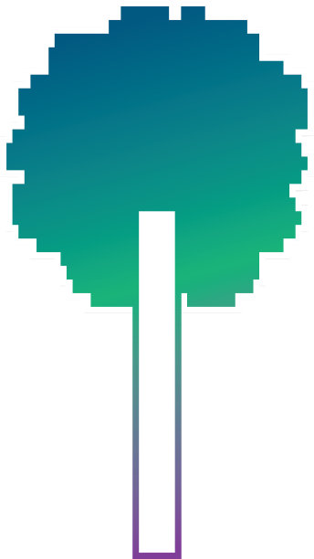 树像素叶生态设计图片下载