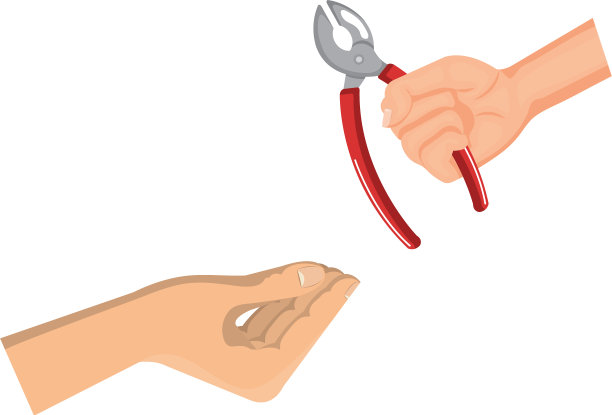 手用钳子工具隔离图标图片下载