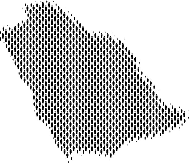 沙特阿拉伯绘制人口统计图图片下载