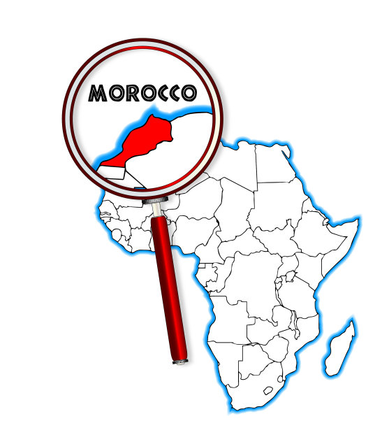放大镜下的摩洛哥图片下载