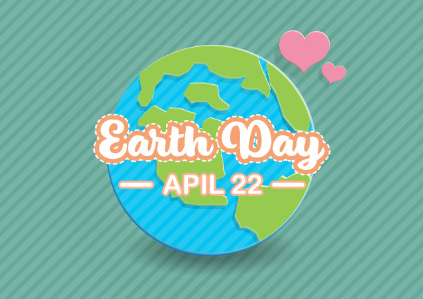 地球纸艺术上的地球日文本图片下载