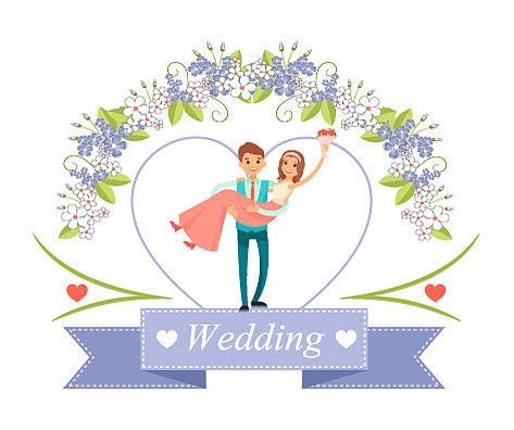 新娘握在新郎手中图片下载