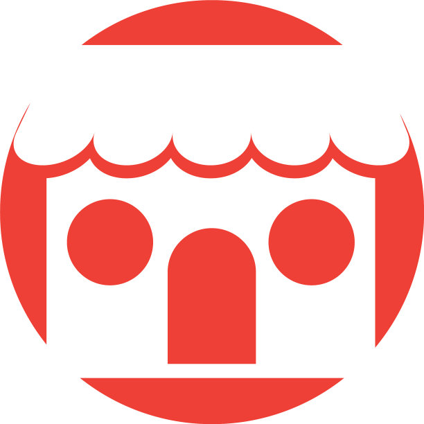 商店建筑正面图标图片下载