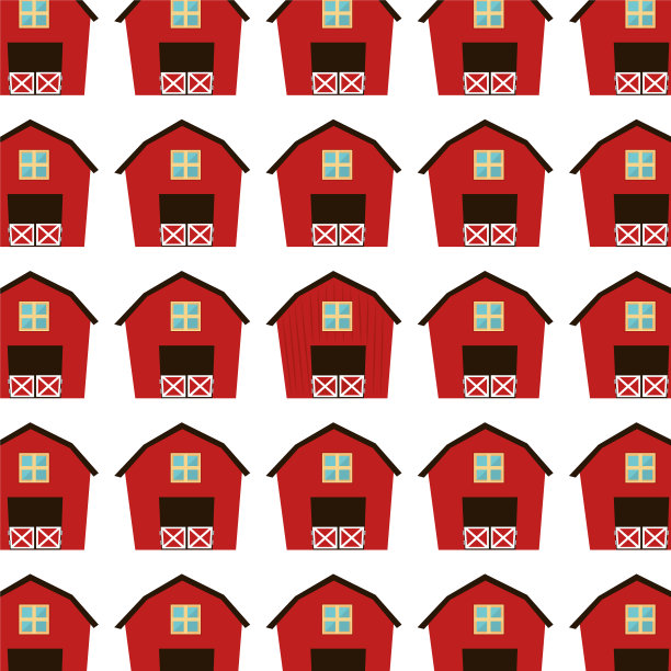 农场马厩印章图标图片下载