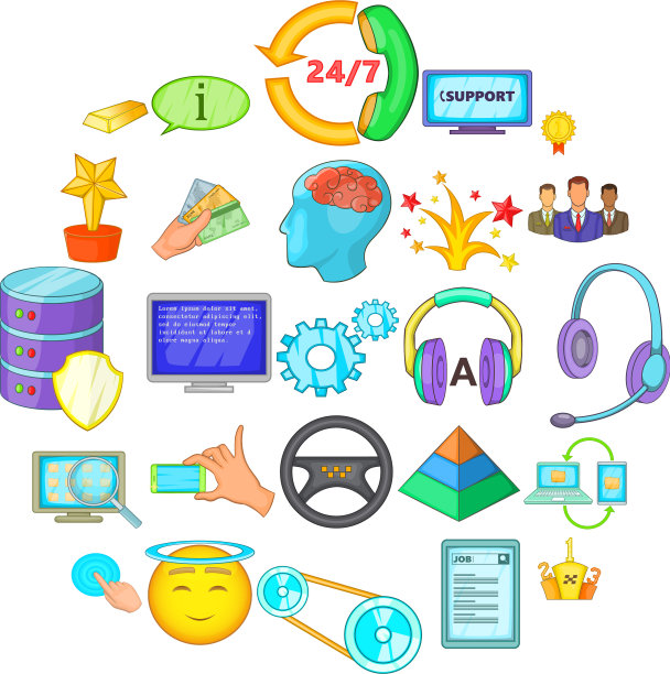 成就图标设置卡通风格图片下载