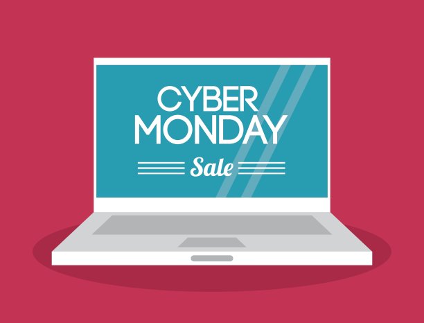 笔记本电脑和网络星期一设计图片下载