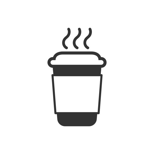 扁平风格咖啡茶杯图标图片下载